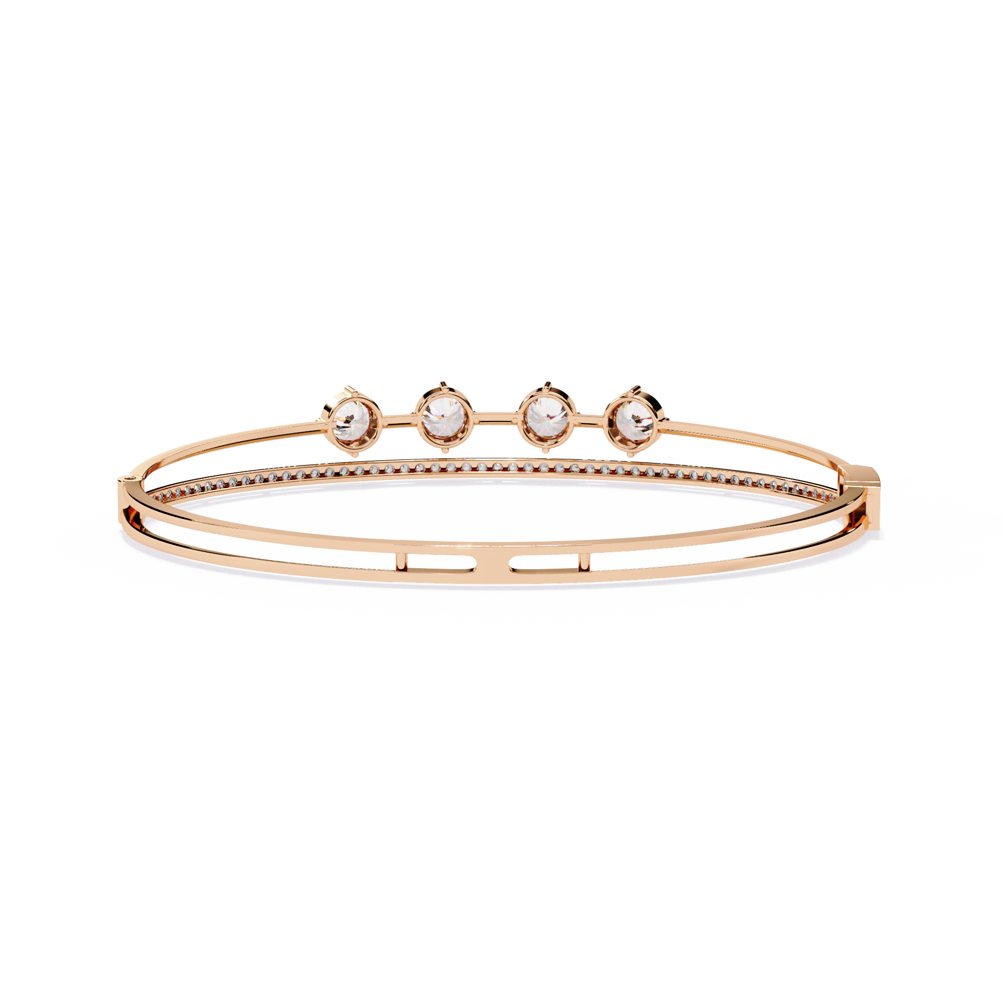 Solitairekart 2.32ct Four-Stone Diamond Bracelet-HI Color, VS-SI Clarity